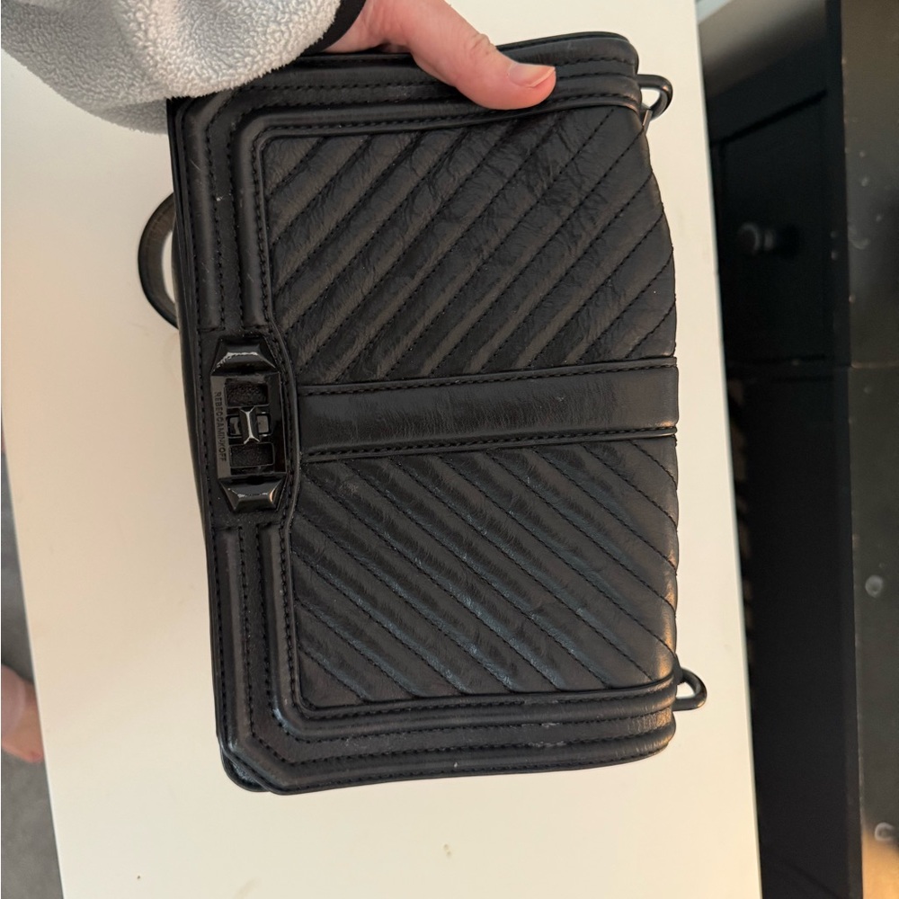 Rebecca Minkoff Black Quilted Crossbody Bag